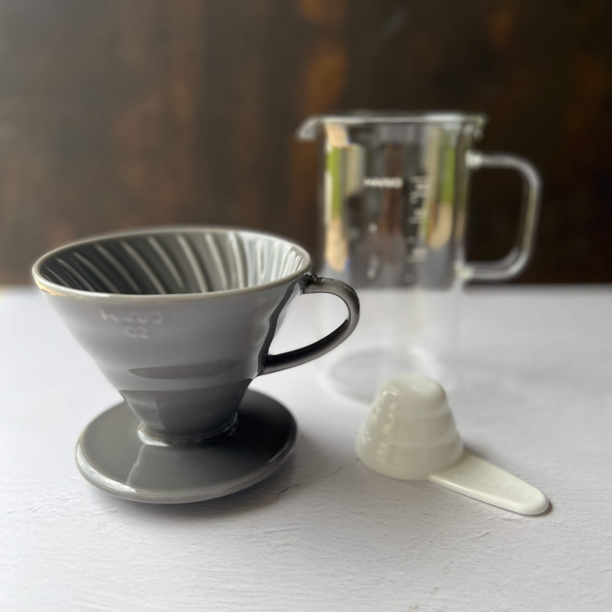 HARIO V60 COFFEE DRIPPER SET 02 GREY