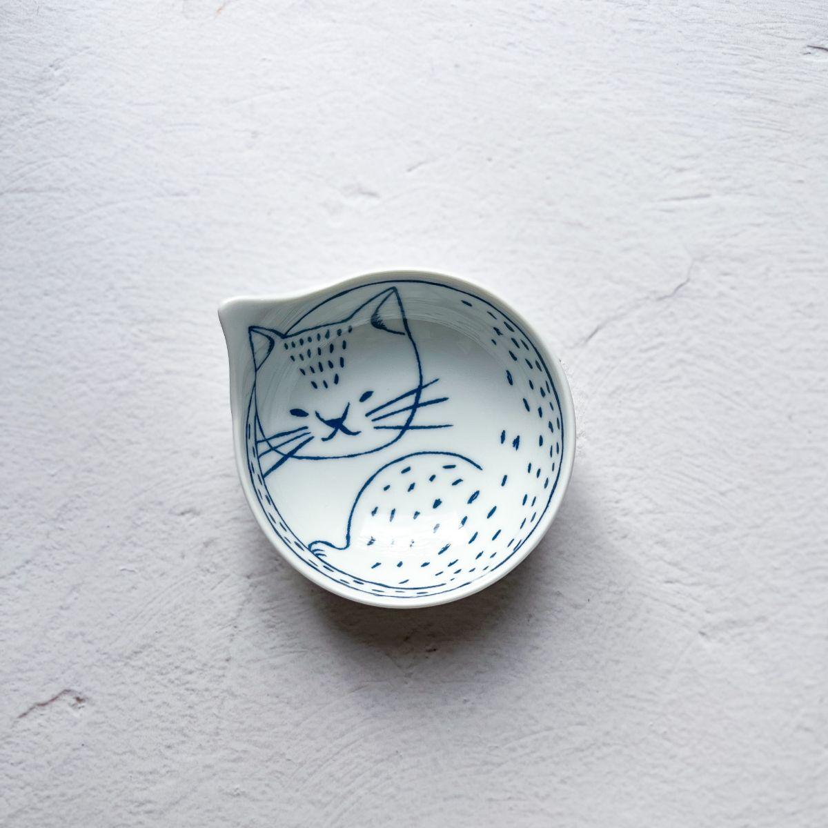 Hasami Porcelain Kitty Kobachi (Small Deep Dish) - Nagamochi Shop