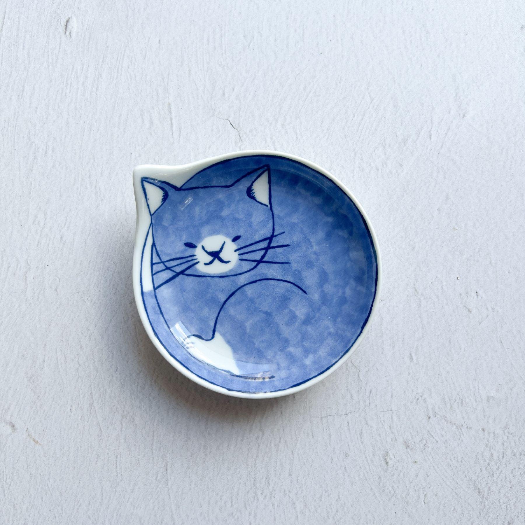Hasami Porcelain Kitty Mamezara (Small Dish Plate) - Nagamochi Shop