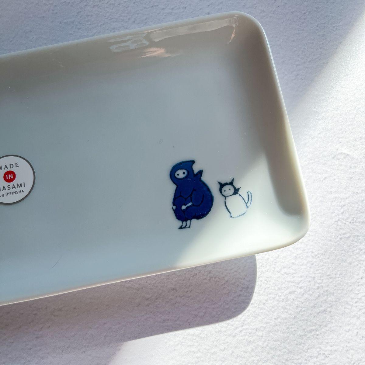 Hasami Porcelain Ninja Sushi Plate - Nagamochi Shop