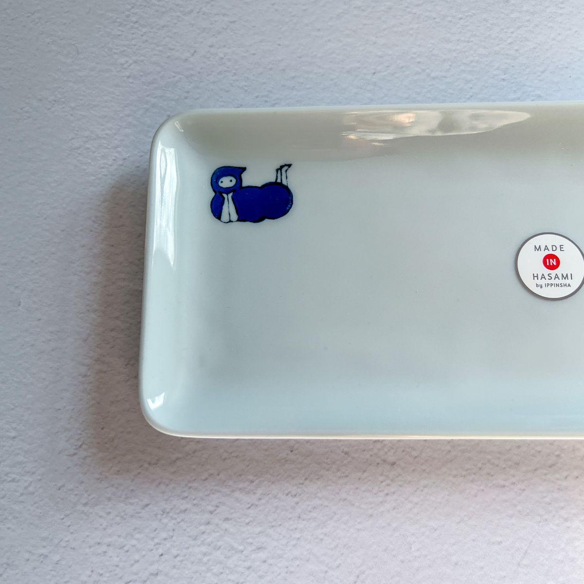 Hasami Porcelain Ninja Sushi Plate - Nagamochi Shop