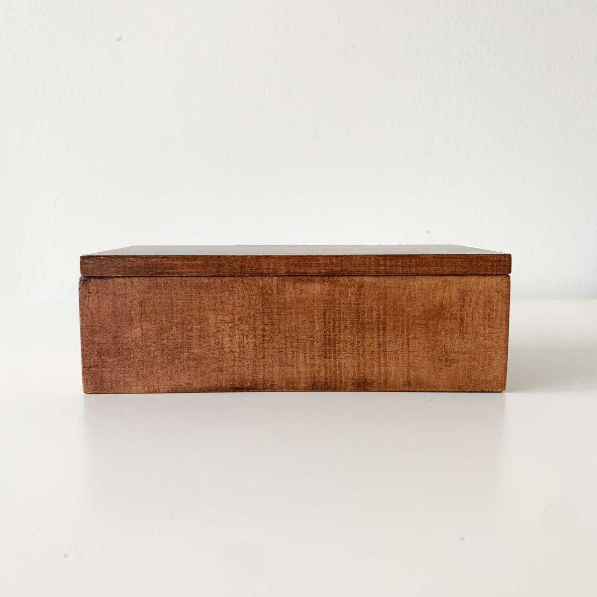 Hollowed Out Hinoki Wood Bento Box - Nagamochi Shop
