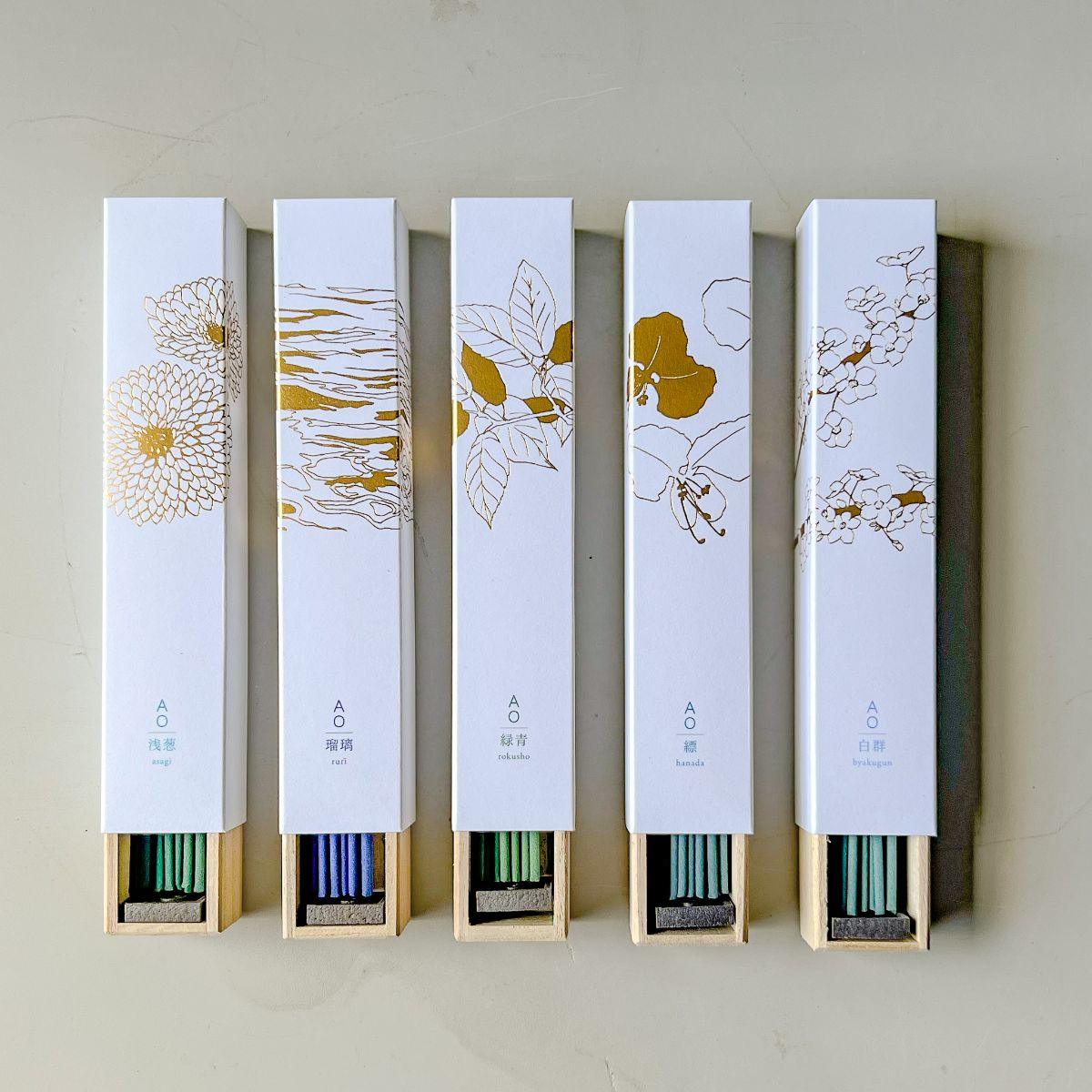 Japanese Incense "AO" - Nagamochi Shop