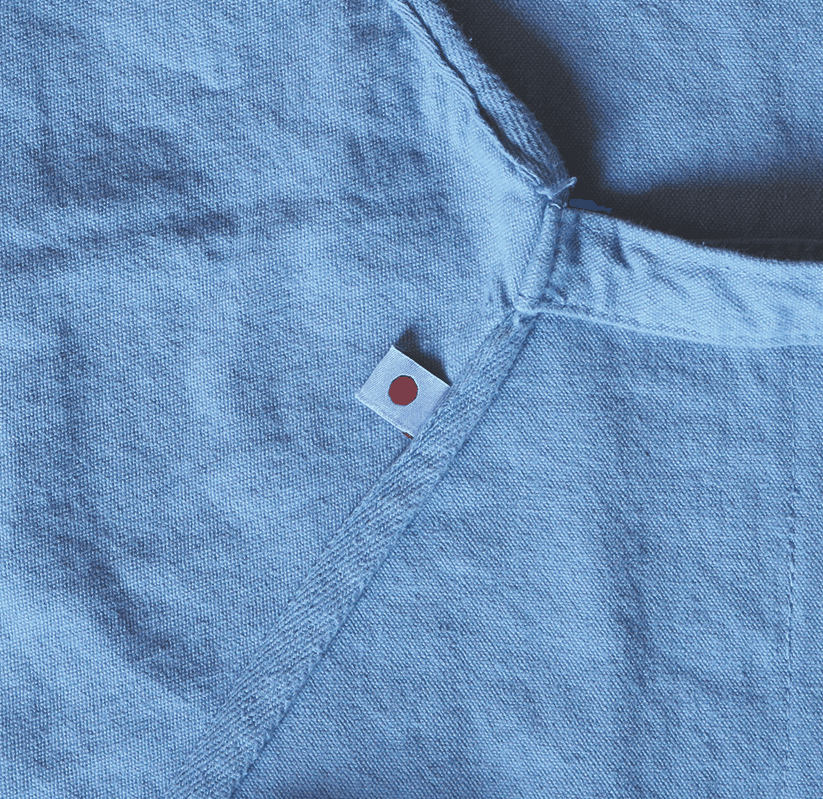 Japanese Indigo Dyeing Apron made in Kurashiki - Nagamochi Shop