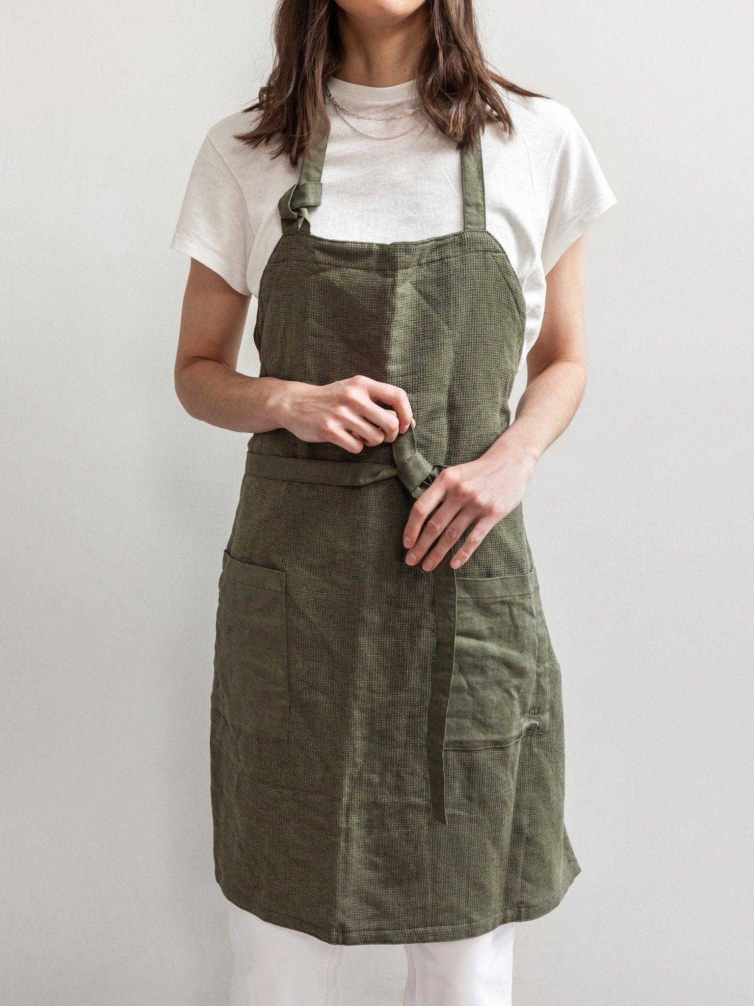 MOKU Linen Apron - Nagamochi Shop