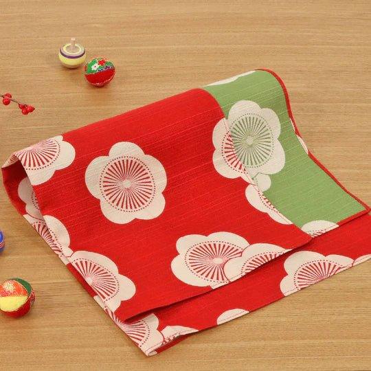 Reversible Furoshiki (Plum Blossom) 48x48cm - Nagamochi Shop