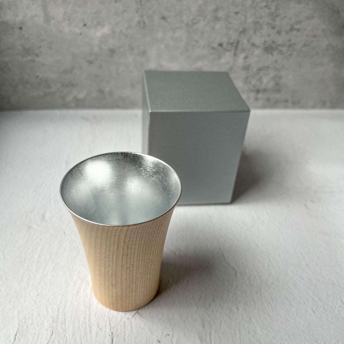 Sakura Wooden Sake Cup "Shuku-Hai" (Ishikawa Japan) - Nagamochi Shop