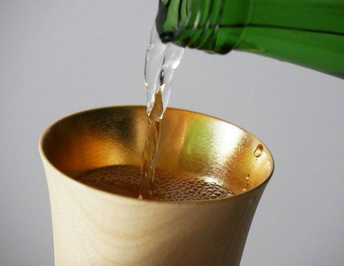 Sakura Wooden Sake Cup "Shuku-Hai" (Ishikawa Japan) - Nagamochi Shop