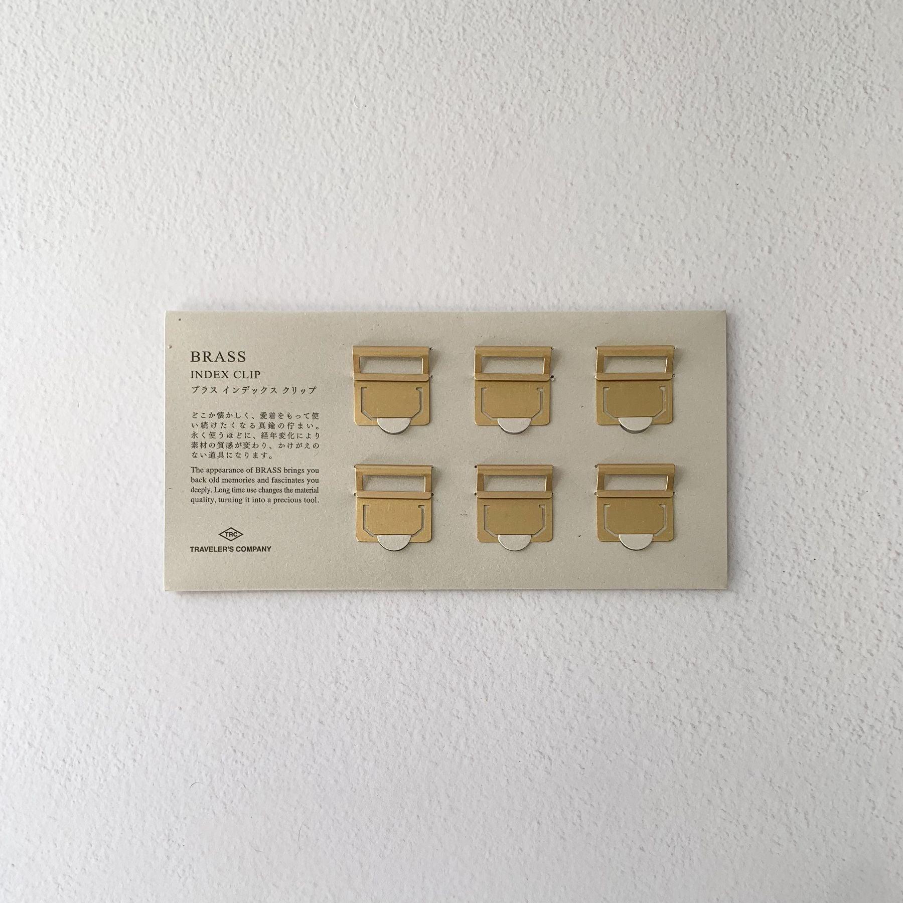 Solid Brass Index Paper Clip - Nagamochi Shop