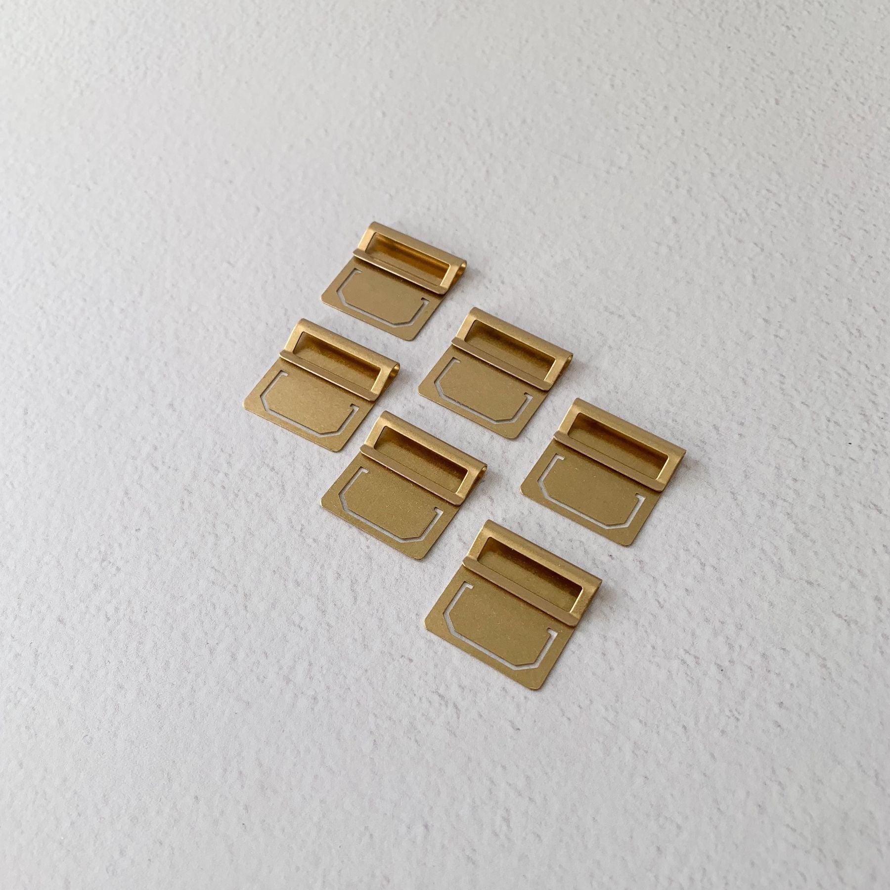 Solid Brass Index Paper Clip - Nagamochi Shop