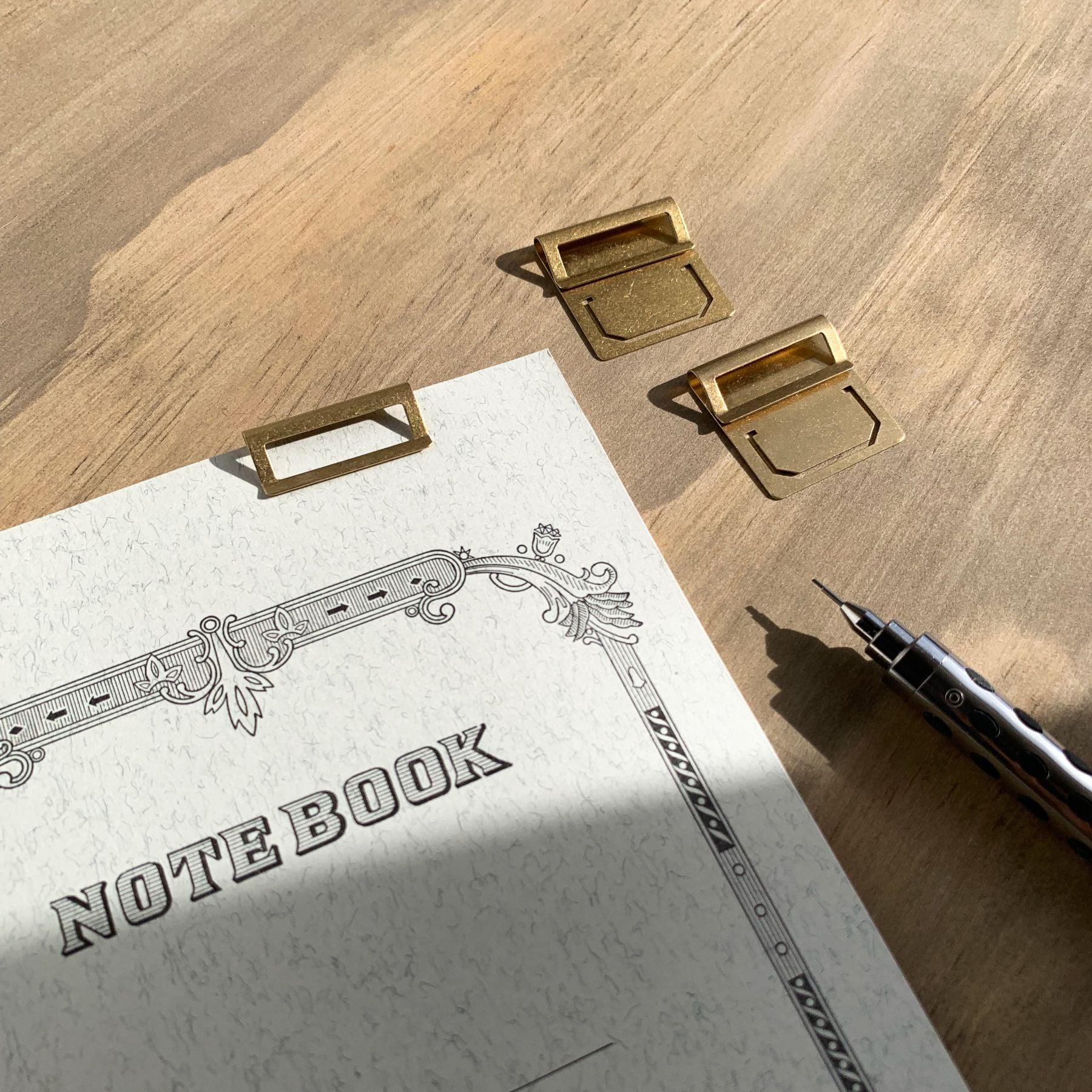 Solid Brass Index Paper Clip - Nagamochi Shop