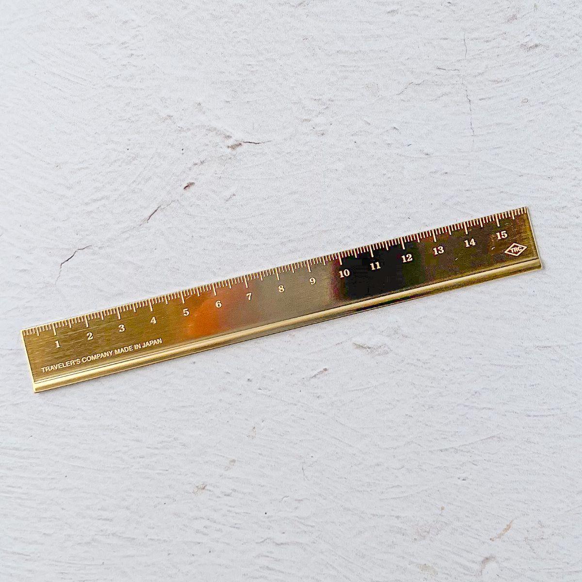 Solid Brass Ruler - Nagamochi Shop