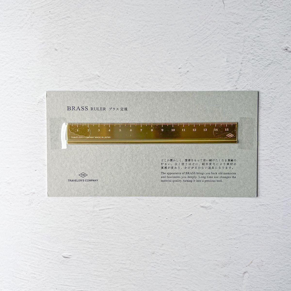 Solid Brass Ruler - Nagamochi Shop