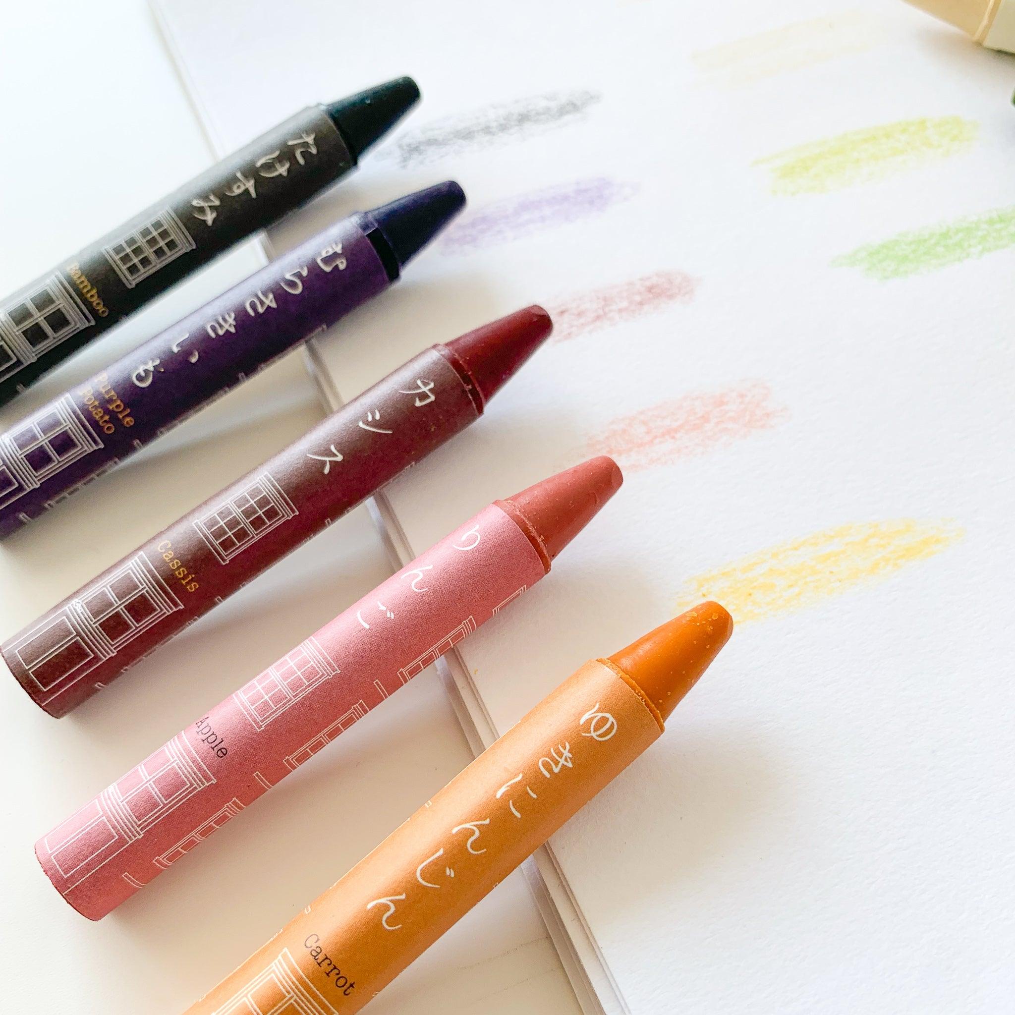 Veggie Crayon - Plant Made Vegan Crayons/ Non Toxic for Toddlers - Nagamochi Shop