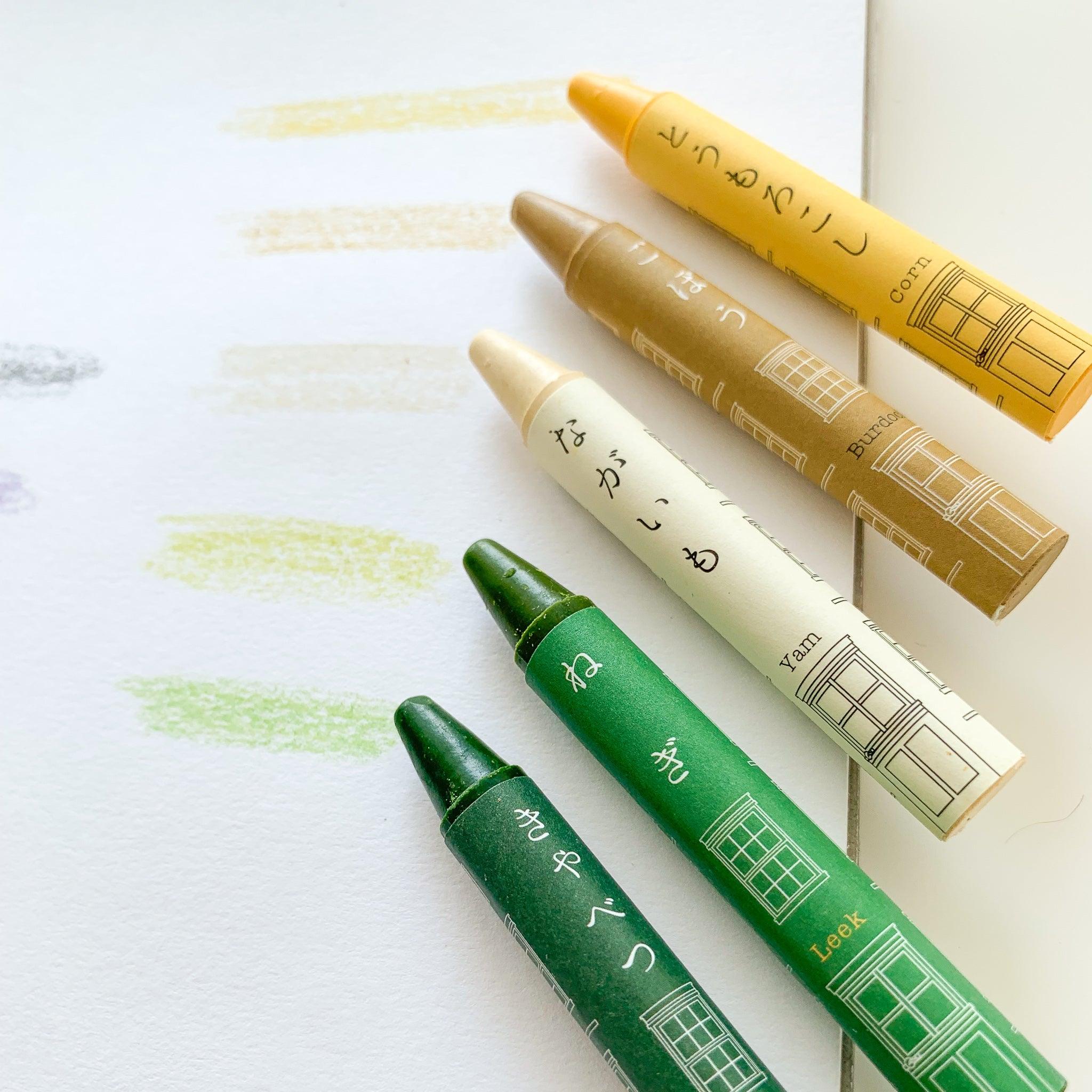 Veggie Crayon - Plant Made Vegan Crayons/ Non Toxic for Toddlers - Nagamochi Shop