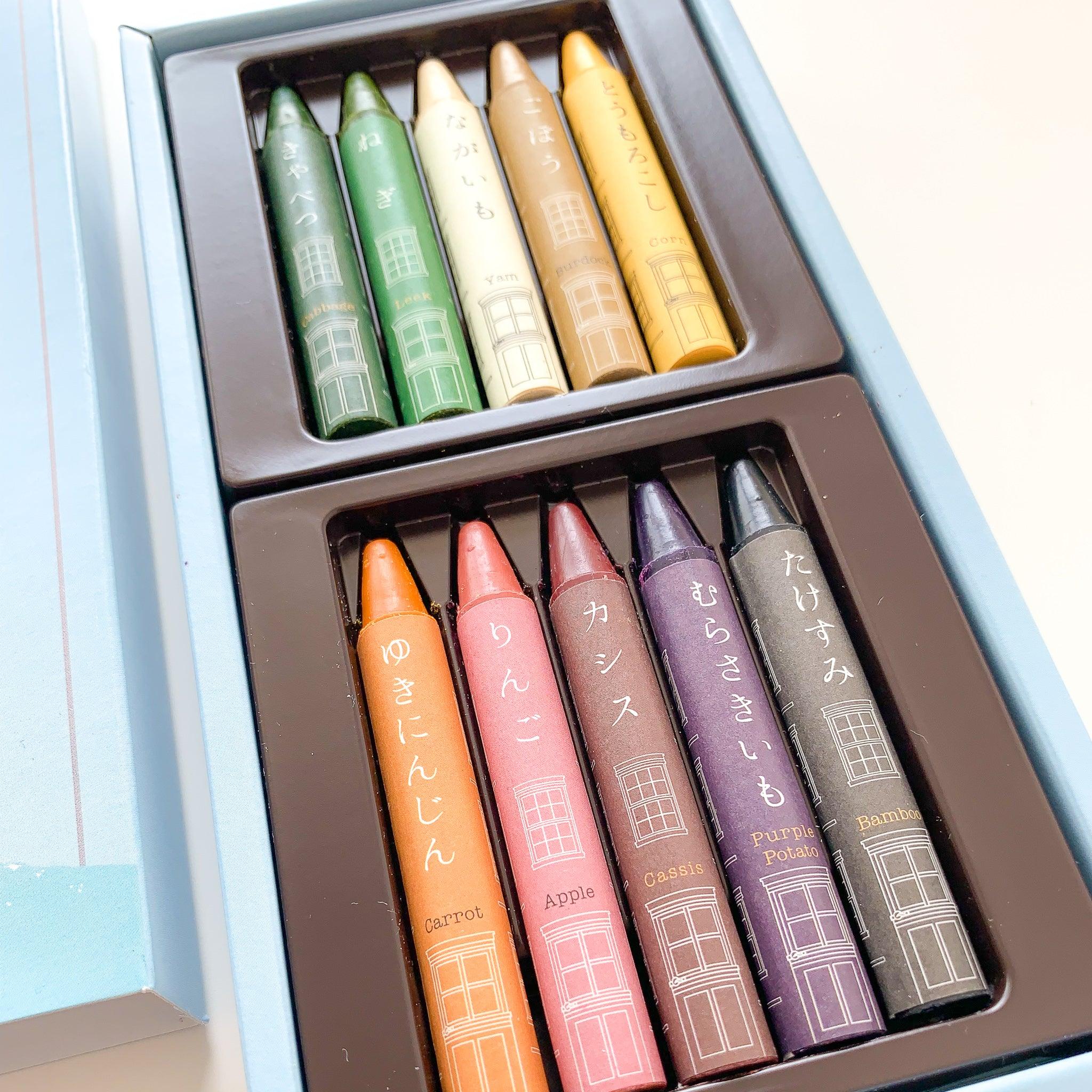 Veggie Crayon - Plant Made Vegan Crayons/ Non Toxic for Toddlers - Nagamochi Shop