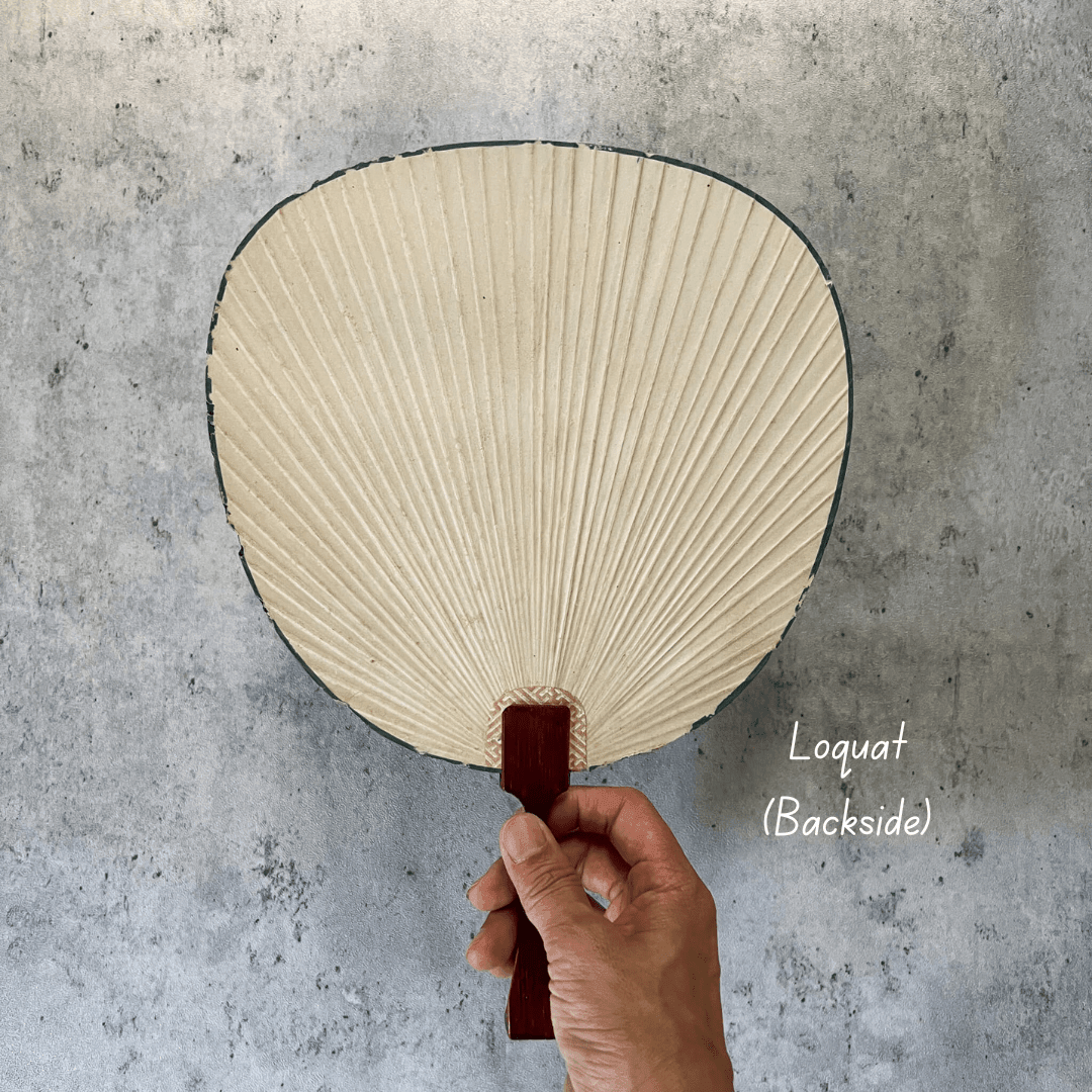 Vintage Japanese Paper Hand Fan from the Showa Era - Nagamochi Shop