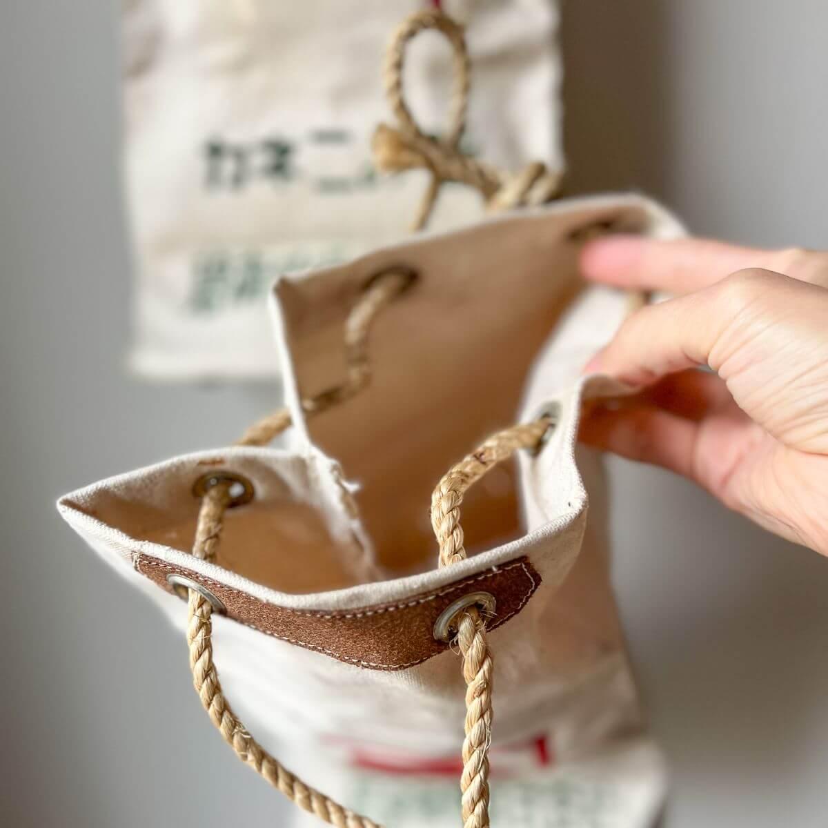 Vintage Japanese Soy Sauce Bottle Bag - Nagamochi Shop