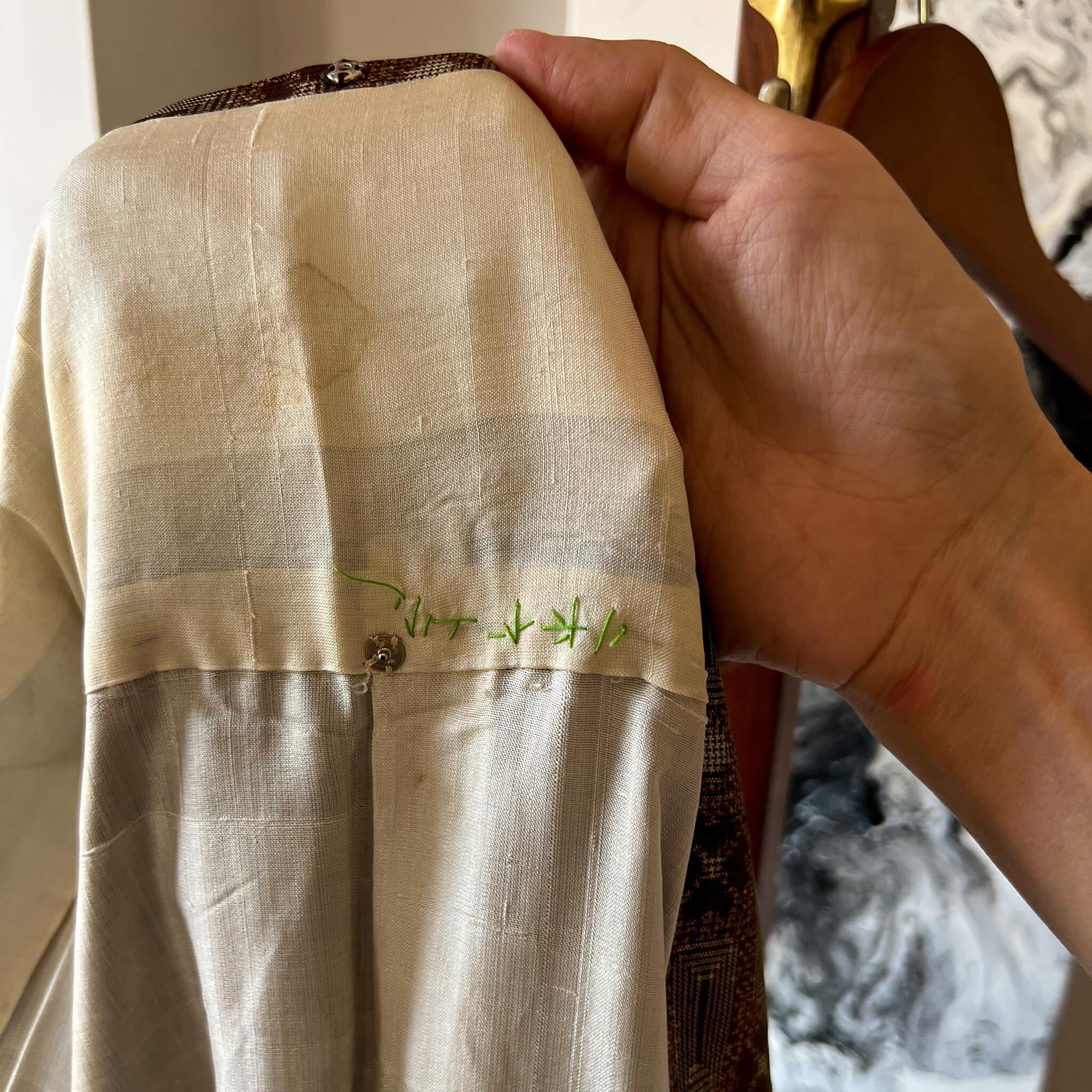 Vintage Silk Lined Tsumugi Kimono - Nagamochi Shop