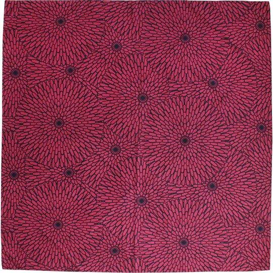 Water-repellent Art Furoshiki (Chrysanthemum Purple) 100 x 100cm - Nagamochi Shop