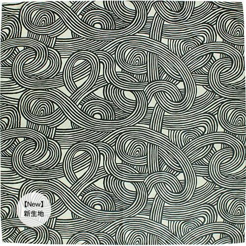 Water-repellent Art Furoshiki (Knot Khaki) 100 x 100cm - Nagamochi Shop