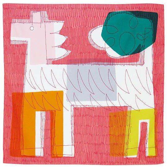 Water-Repellent Art Furoshiki (Pony Land) 70x70cm - Nagamochi Shop
