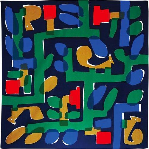 Water-repellent Art Furoshiki (Tree House)100 x 100cm - Nagamochi Shop