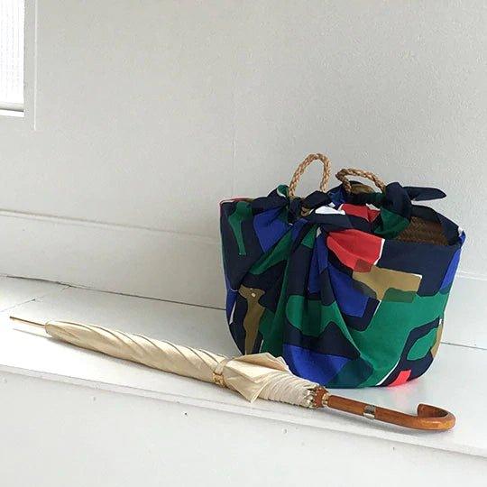 Water-repellent Art Furoshiki (Tree House)100 x 100cm - Nagamochi Shop