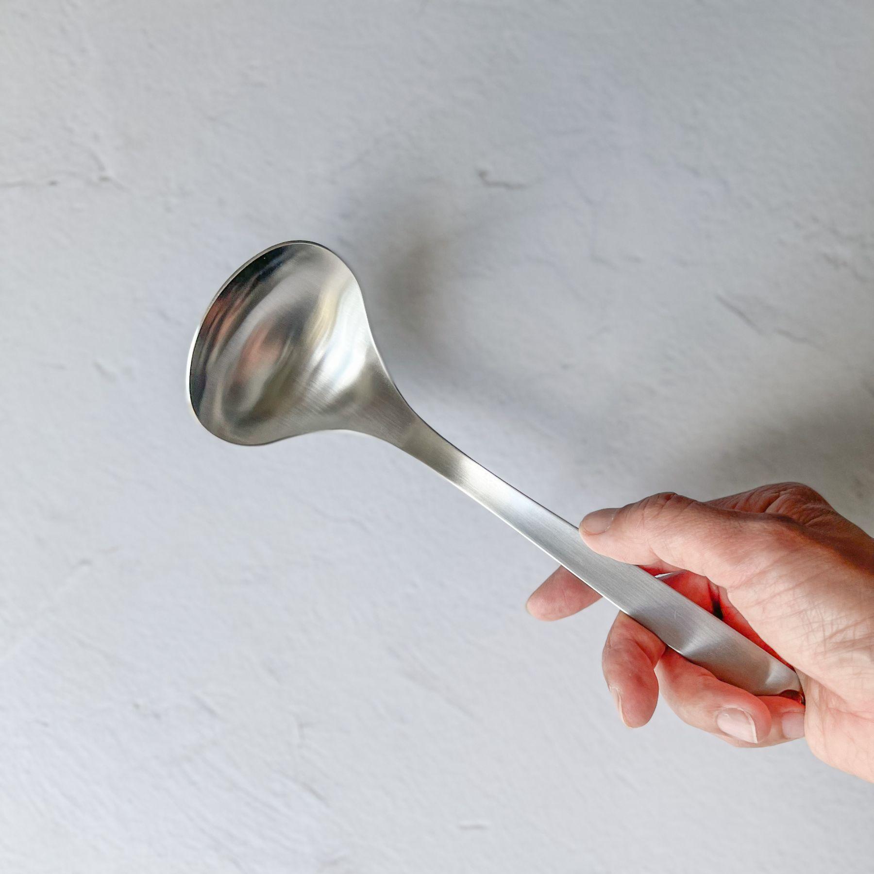 Yanagi Sori Stainless Kitchen Ladle - Nagamochi Shop