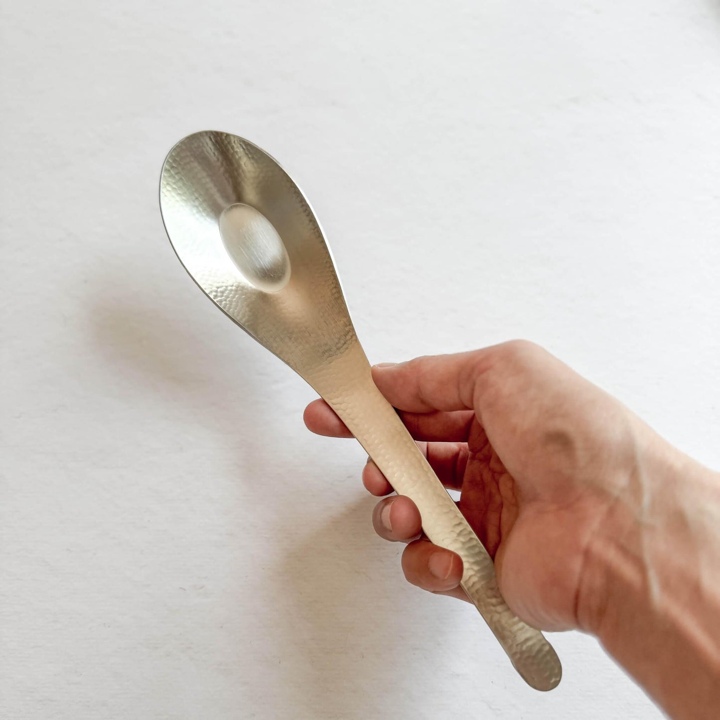 Stainless Steel Soup Spoon made in Tubame (Large Size) - Nagamochi Shop