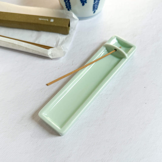 Celadon Porcelain Long Incense Holder