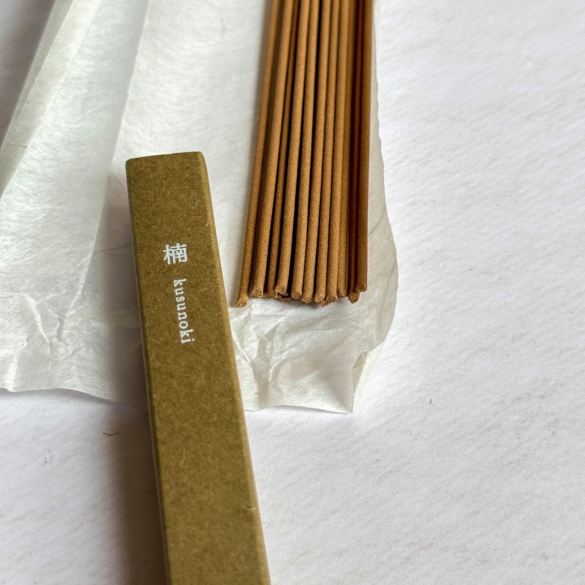 Japanese Incense Waboku - Hinoki - Kusunoki - Keyaki - Nagamochi Shop