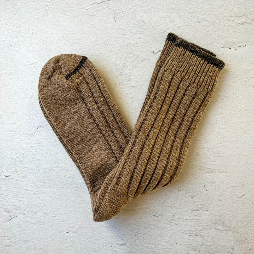 Quality Low Gauge Wool Socks Made in Nara Japan