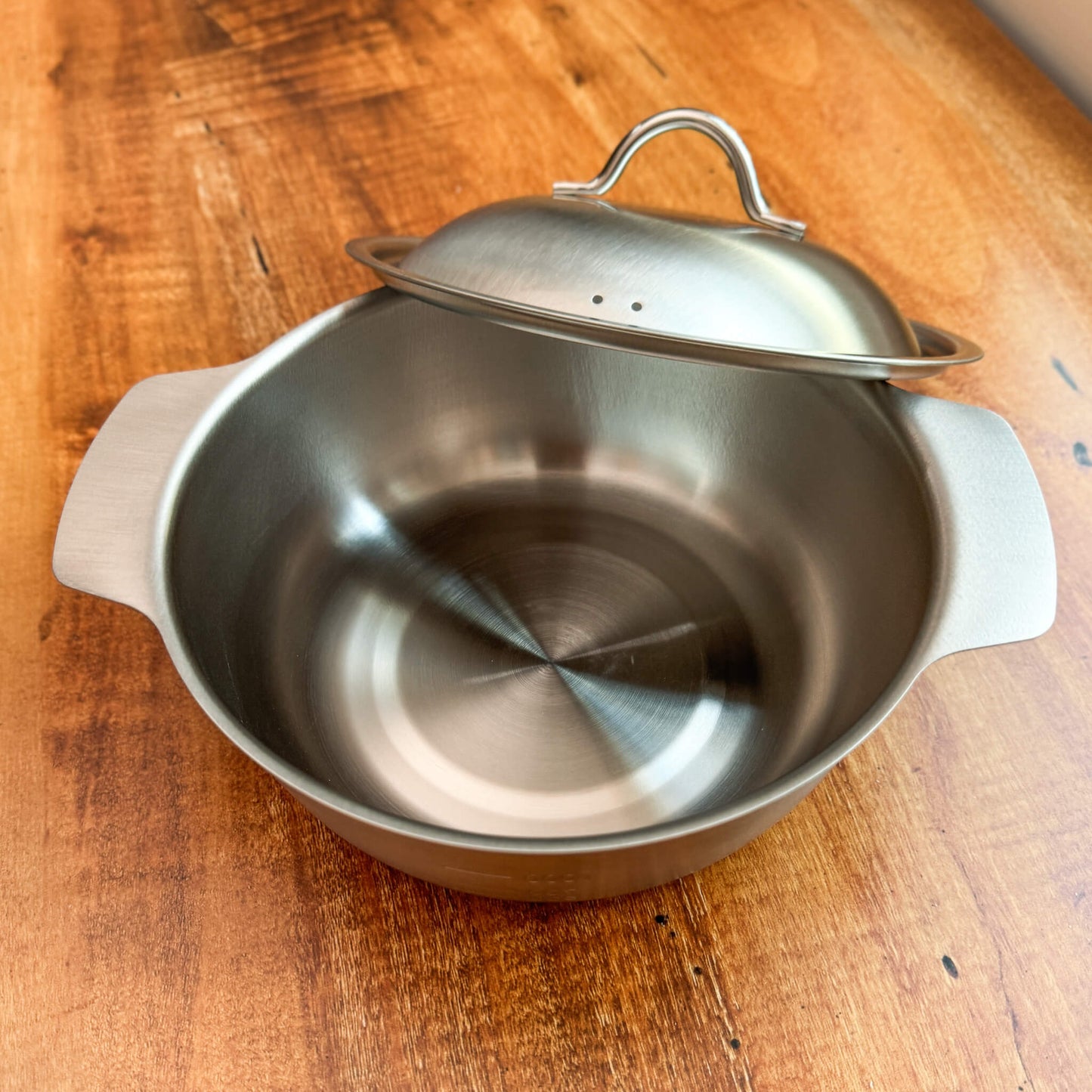 18cm Stainless Steel Pot with Lid  / YOSHIKAWA