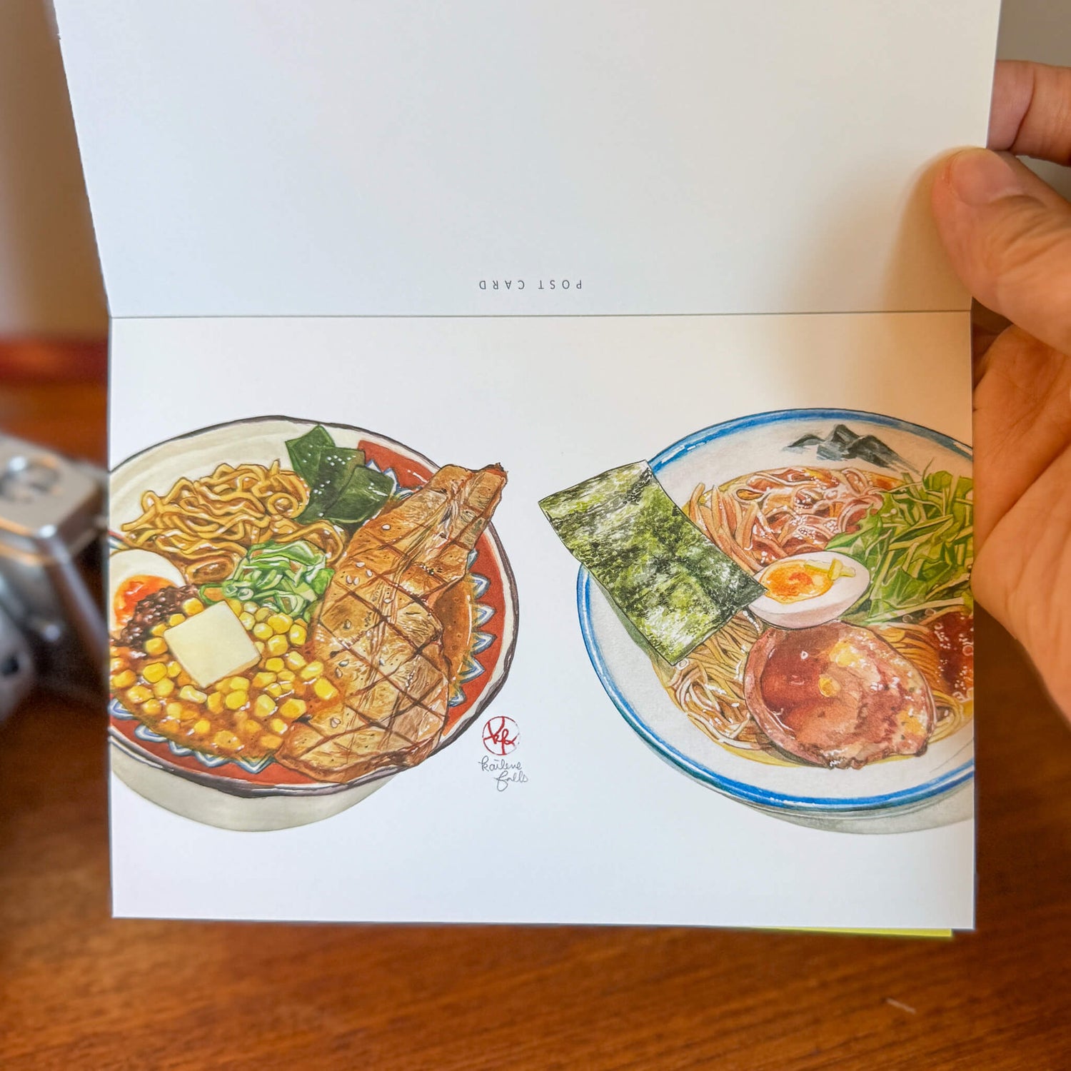 Food illustration Postcard Book &quot;The Wonderful and Delicious in Japan&quot;