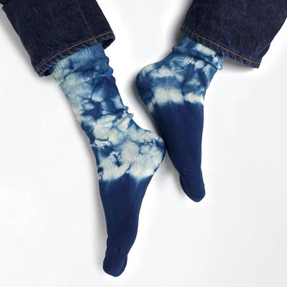 Japanese Indigo Shibori Washi Socks