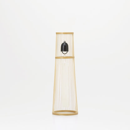 Japanese Brass Furin Wind Chime with Bamboo Stand