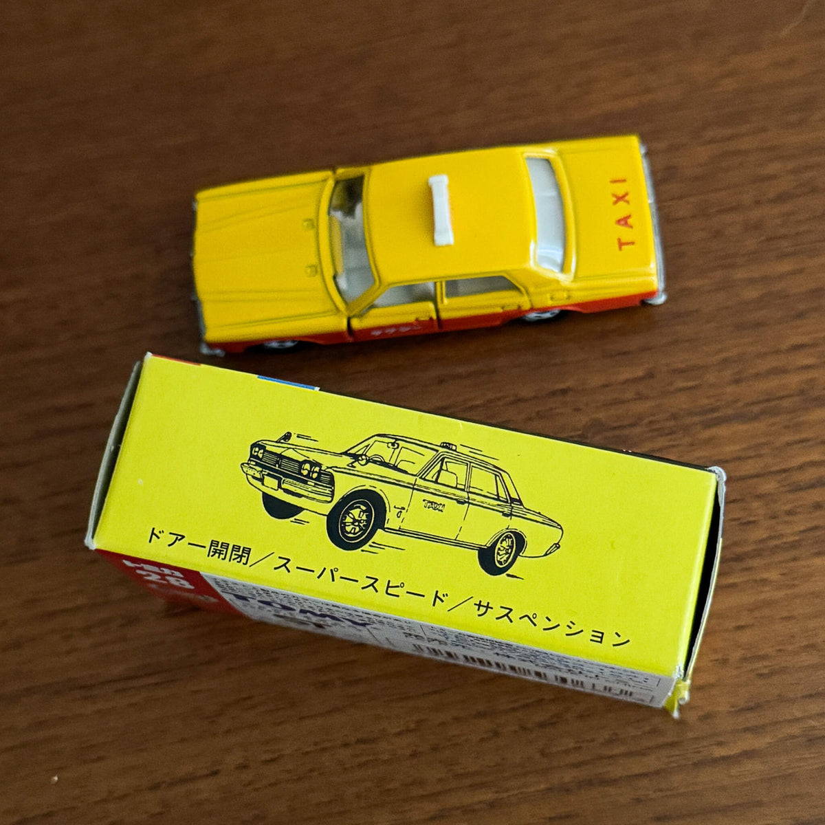Vintage Tomica No. 28 Toyota Crown Taxi | 2000 Black Box Reissue