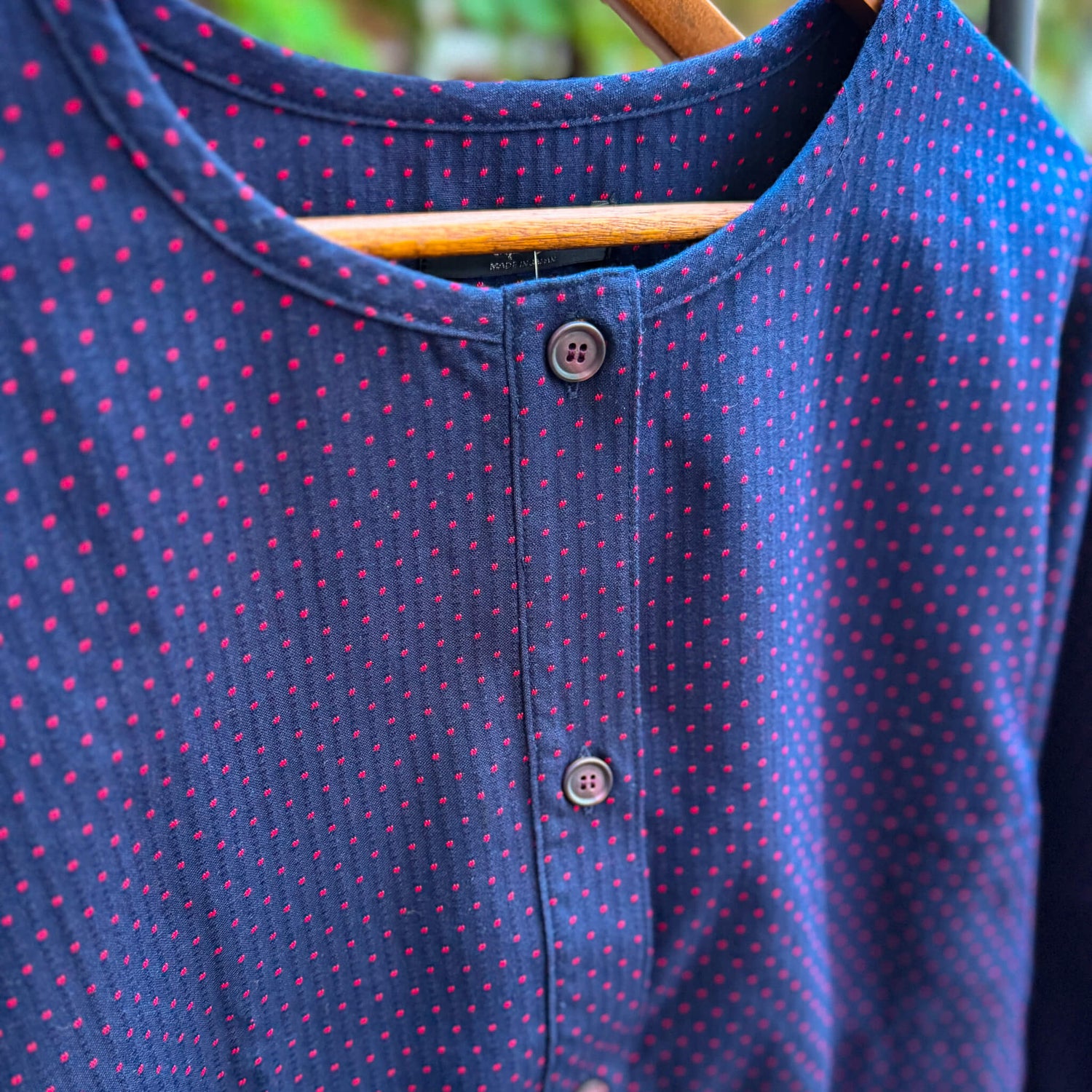 Modern Japanese Kappogi Smock Tunic – Made with Kurume Woven Fabric