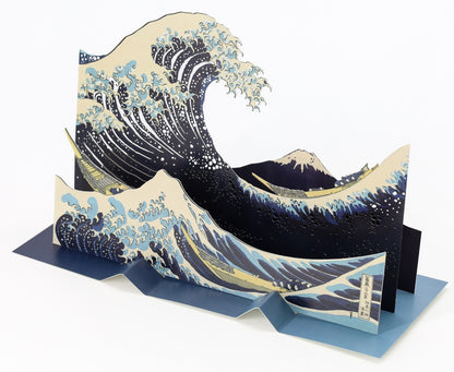 Katsushika Hokusai “The Great Wave off Kanagawa” 3D Ukiyo-e Layered Card