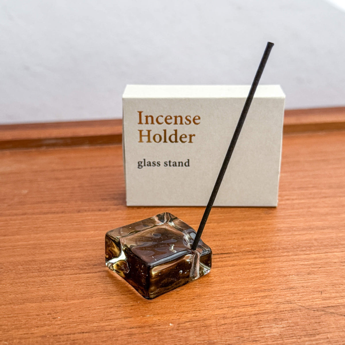 Square Glass Incense Holder
