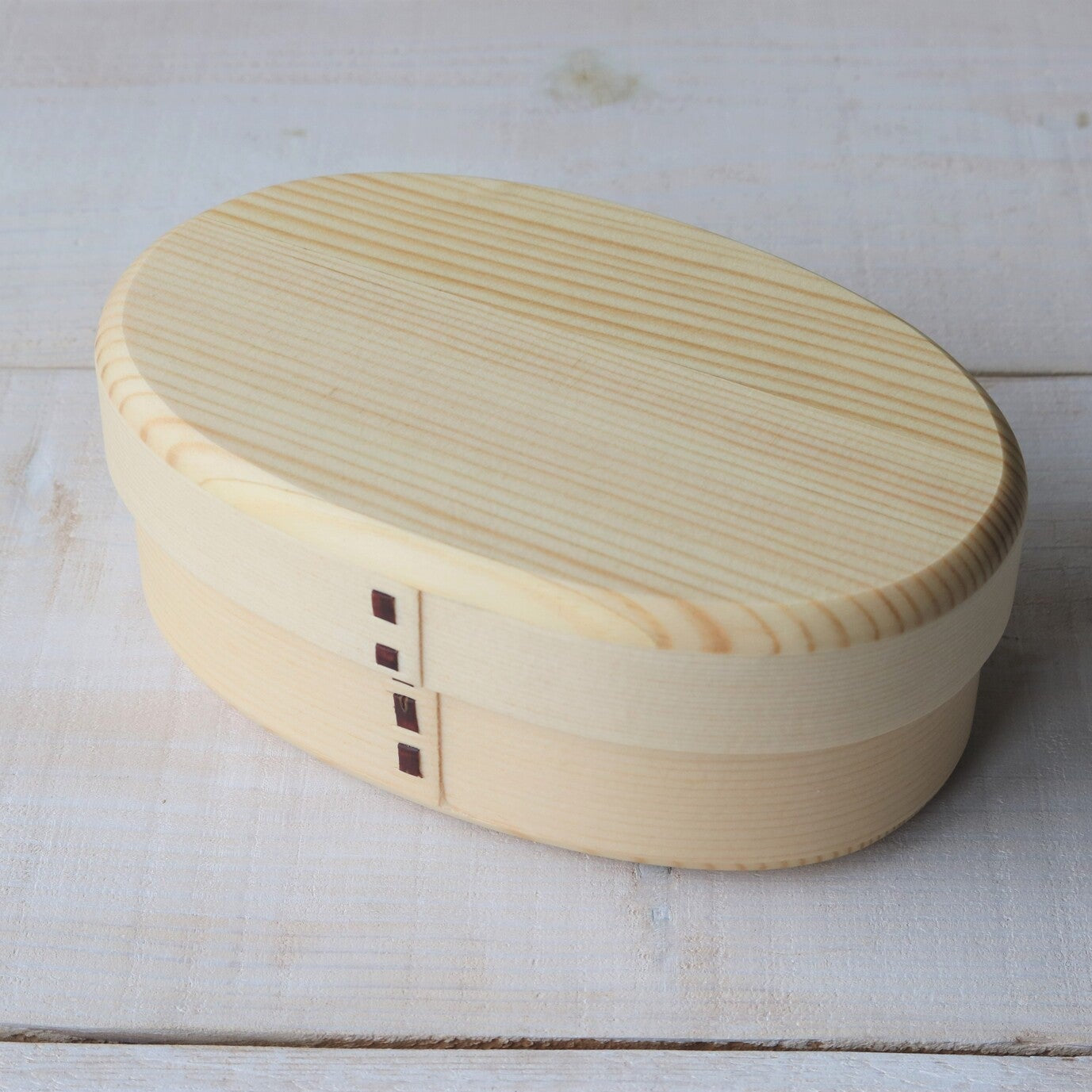 Japanese Cedar Wappa Style Bento Box, Oval One-Tier, 500 ml