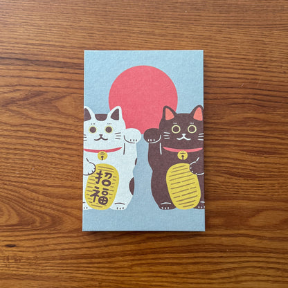 Japanese Goshuincho Temple &amp; Shrine Stamp Book: Maneki Neko(Lucky Cat)