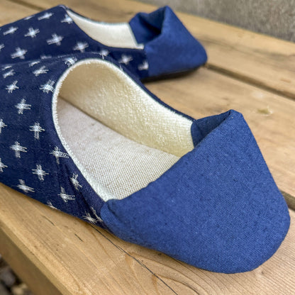 Kurume Fabric Room Slippers (24–26 cm) | Babouche Style