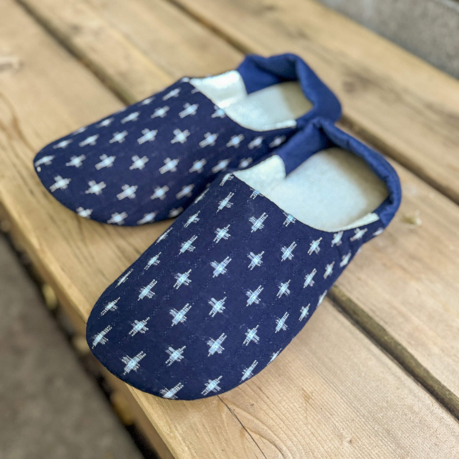 Kurume Fabric Room Slippers (24–26 cm) | Babouche Style