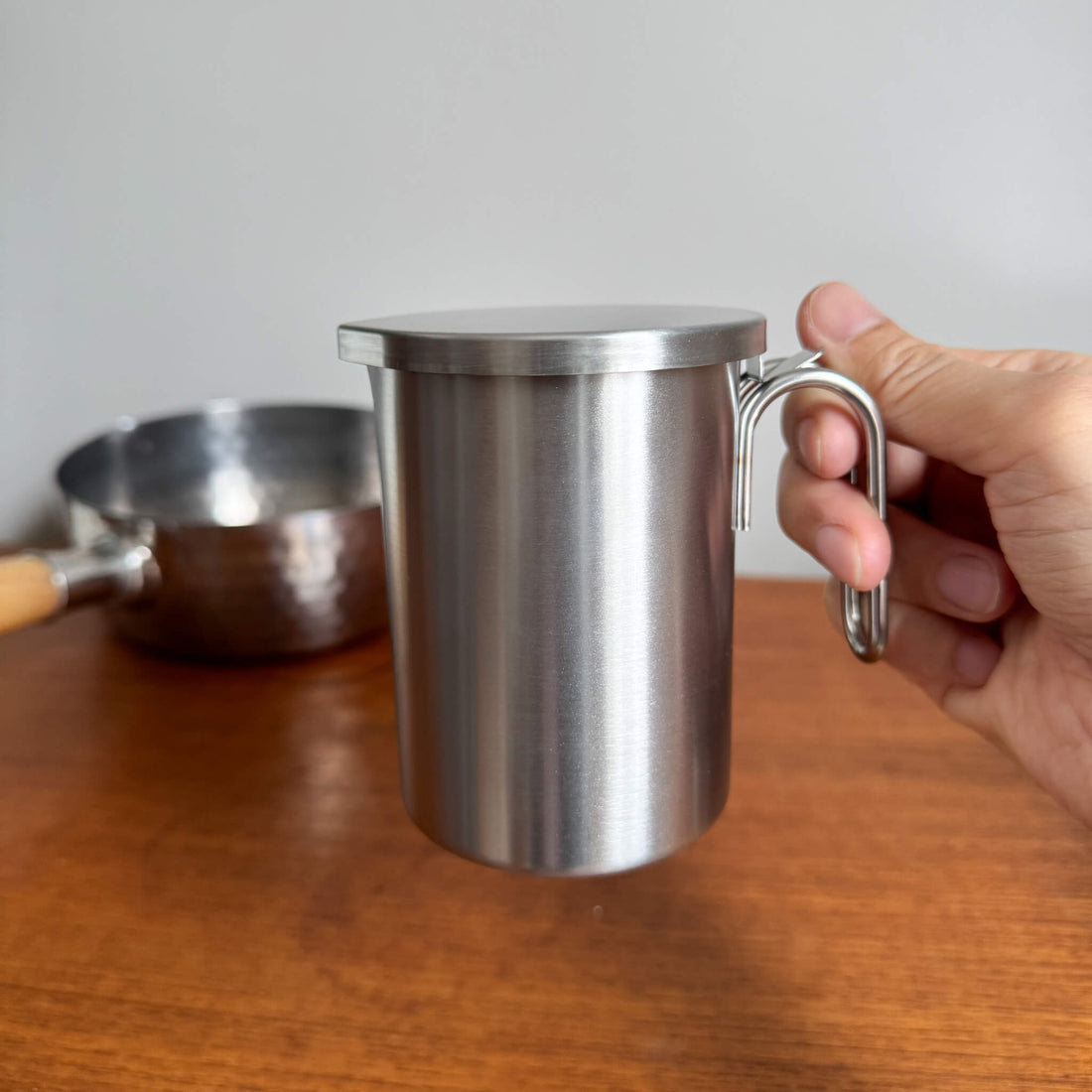 Stainless Steel Mini Oil Strainer Pot / YOSHIKAWA