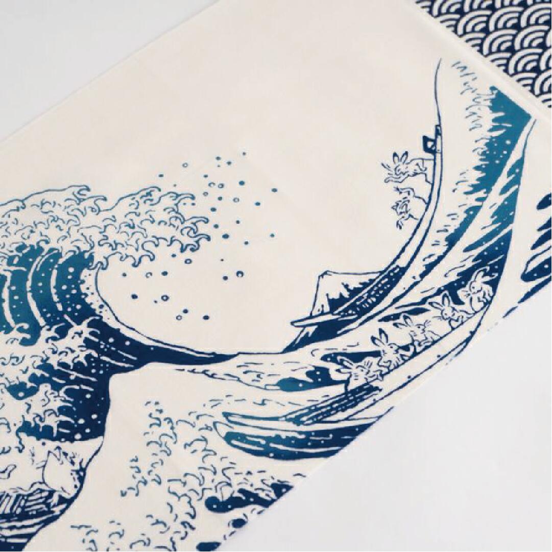 Tenugui Chojugiga Manga | The Great Wave off KANAGAWA