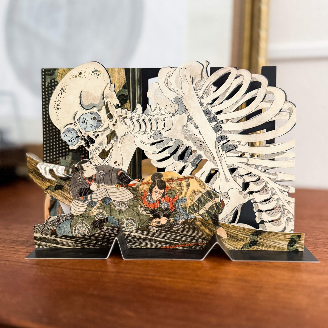 Utagawa Kuniyoshi “Takiyasha and the Skeleton Spectre” 3D Ukiyo-e Layered Card