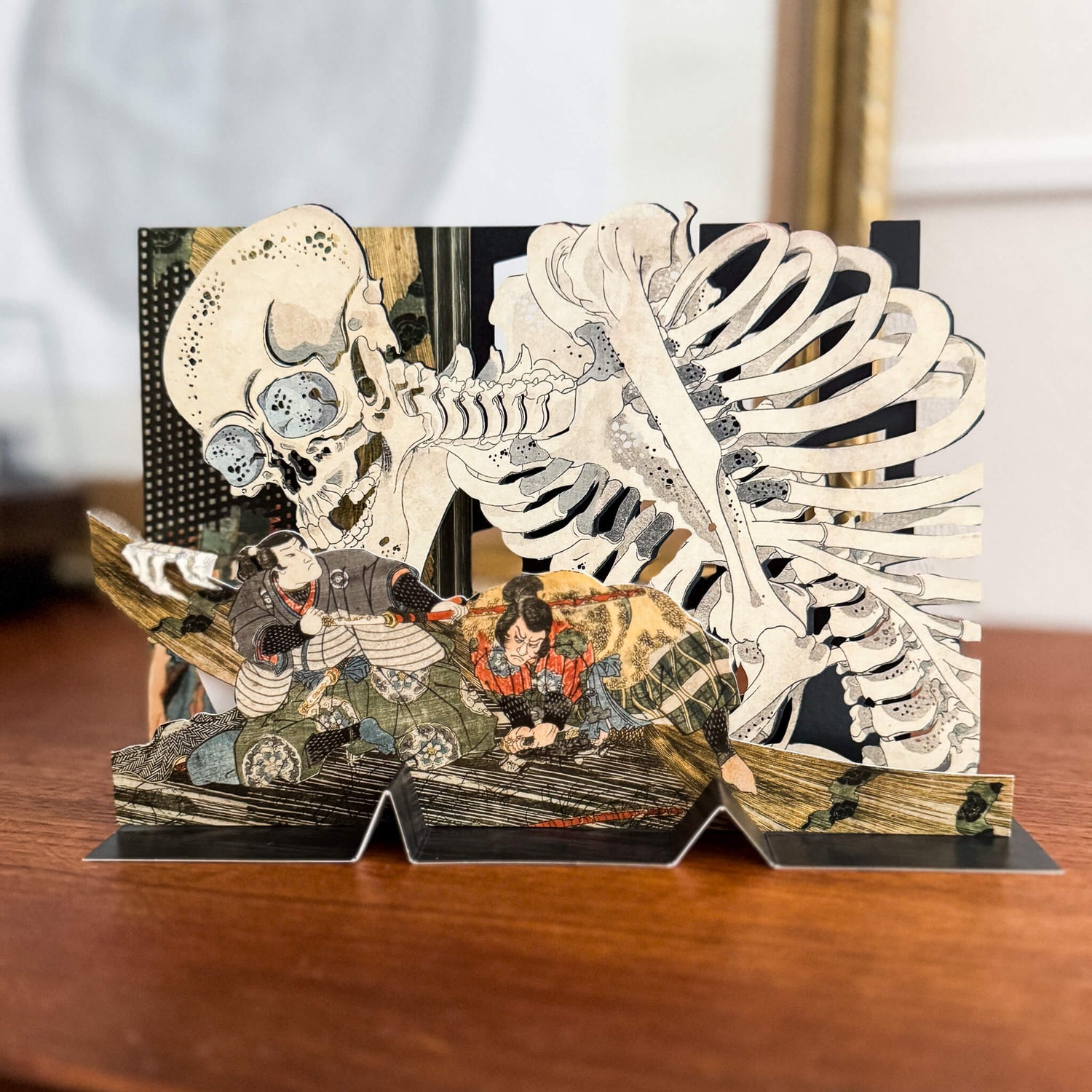 Utagawa Kuniyoshi “Takiyasha and the Skeleton Spectre” 3D Ukiyo-e Layered Card
