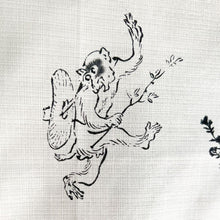 Load image into Gallery viewer, 100% Organic Cotton Art Furoshiki 68x68cm [Choju giga (Japanese Old Manga Paint) ]Nagamochi Shop

